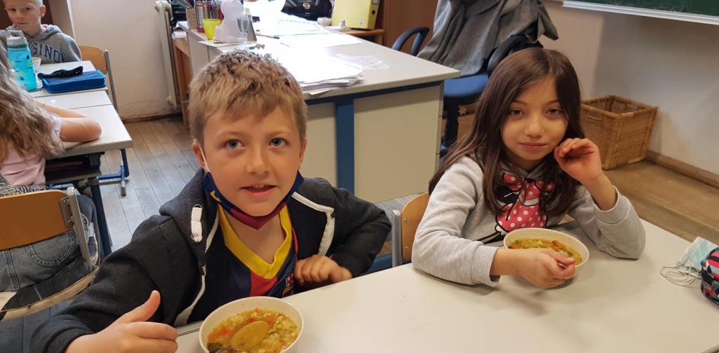 UUnd wie sie schmeckt!! Unsere selbst gekochte Gemüsesuppe